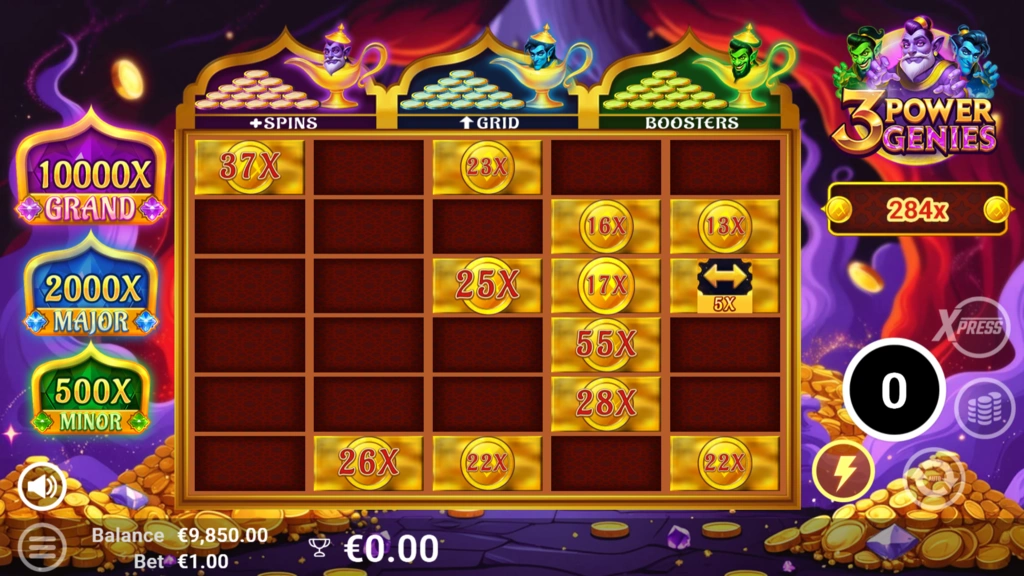 3 Power Genies - Bonus Game